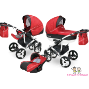 Camarelo Carera new bērnu universālie ratiņi 3in1 col.CAN-1 (denim red) Camarelo Carera new bērnu universālie ratiņi 3in1 col.CAN-1 (denim red)